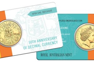 2016 Fifty Cent Decimal Currency 50th Anniversary Gold Plated (50c) Uncirculated - Special Release