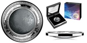 2019 The Earth & Beyond “THE MOON” $5 coloured fine silver proof domed coin