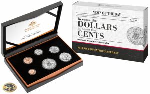 2016 In come the Dollars, in come the Cents, Six Coin Uncirculated Set