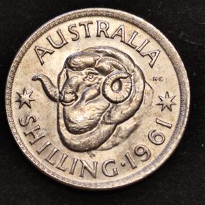 Australia 1961 Shilling Choice Unc ex Roll