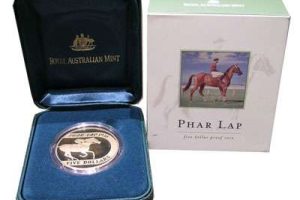 2000 Australia Phar Lap 1930 Five Dollars Proof Coin
