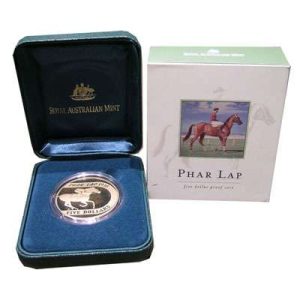 2000 Australia Pharlap 1930 Five Dollars Proof Coin