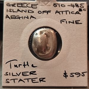 Ancient Greece Aegina Turtle Silver Stater Fine