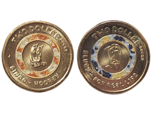 2026 $2 Bluey Pair of Coloured “Register” Coins Uncirculated