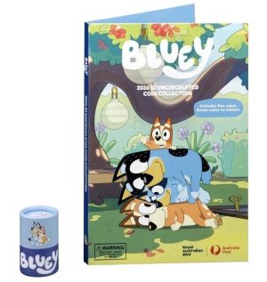 2026 $2 Bluey Unopened 5-Coin Tube and Folder