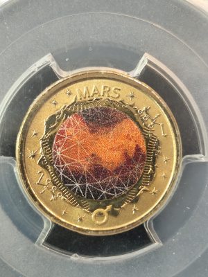 2017 $2 Mars Coin from the planetary Set Graded PCGS MS68