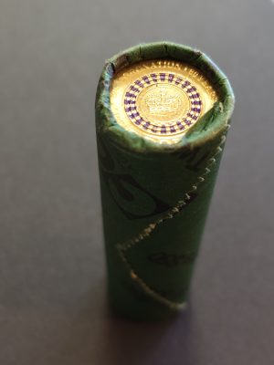 2013 $2 Purple Coronation 60th Anniversary Uncirculated 25-Coin Chubb Roll T/T